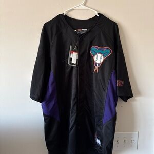 Nike Black and Purple Men's Jersey